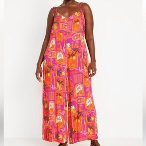 Old Navy Women’s Sleeveless Wide-Leg Jumpsuit